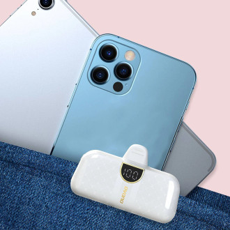 Mini powerbanka Dudao K20SL ve tvaru Lightning brašny 5000mAh - bílá