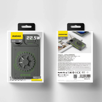 Powerbanka Dudao K24 USB-A / USB-C 10000mAh - šedá