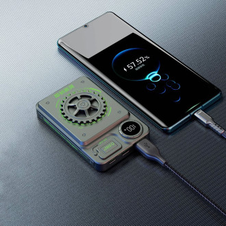 Powerbanka Dudao K24 USB-A / USB-C 10000mAh - šedá