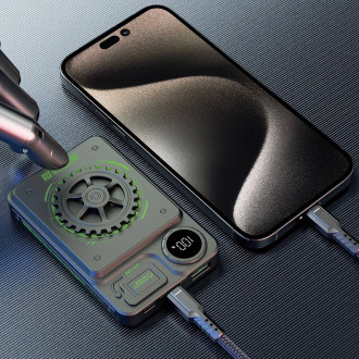Powerbanka Dudao K24 USB-A / USB-C 10000mAh - šedá