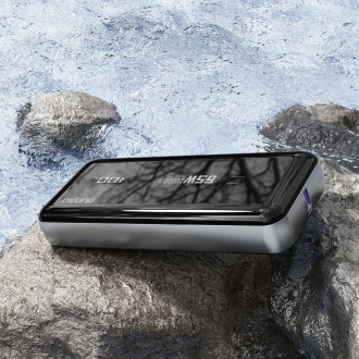 Dudao K65 Powerbanka s USB-A / USB-C displejem 20000mAh 65W – černá
