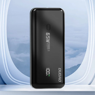 Dudao K65 Powerbanka s USB-A / USB-C displejem 20000mAh 65W – černá
