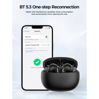Bezdrátová sluchátka TWS Joyroom Funpods Series JR-FB3 Bluetooth 5.3 - černá