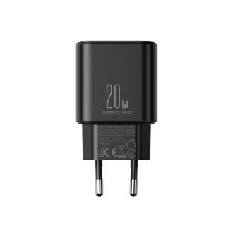 EU Joyroom JR-TCF05 20W USB-A USB-C nabíječka + USB-C kabel - černý