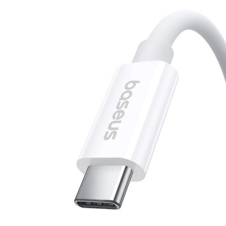 Baseus CB000068 USB-C - USB-C kabel 240W PD 8K 60Hz 1m - bílý