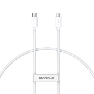 Baseus CB000068 USB-C - USB-C kabel 240W PD 8K 60Hz 1m - bílý