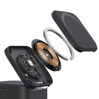 Baseus BS-W531 MagSafe / Qi USB-C 20W bezdrátová nabíječka - černá