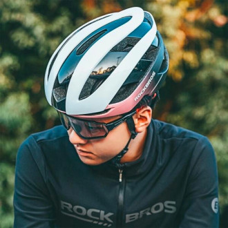 Cyklistická helma Rockbros 10110004008 velikost M - modrá a růžová