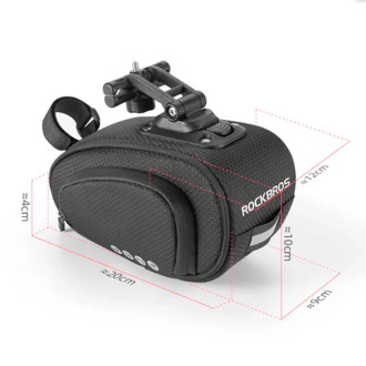 Taška na kolo Rockbros C40 pod sedlo - černá