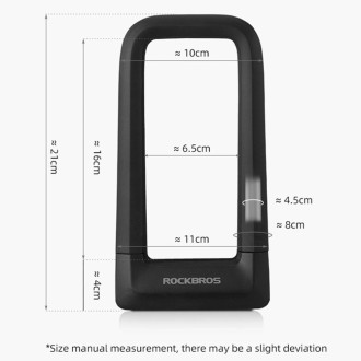 Zámek na kolo Rockbros RKS626 U-lock - černý