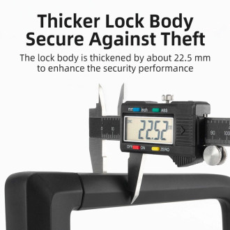 Zámek na kolo Rockbros RKS626 U-lock - černý