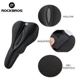 Rockbros LF047-B gelový potah sedla na kolo ze silikonu - černý