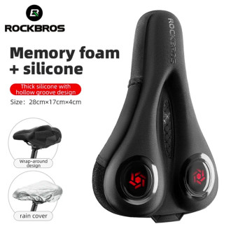 Potah sedla Rockbros LF044R + pláštěnka - černá a červená