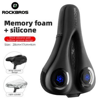 Potah sedla Rockbros LF044BL + pláštěnka - černá a modrá