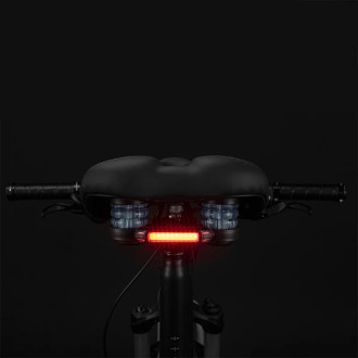 Rockbros 38218916001 MTB sedlo na kolo + lampa - černá
