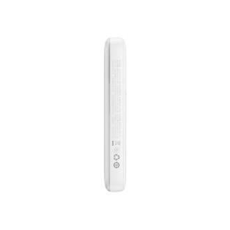 Powerbanka Baseus Comet Series s displejem 10000mAh 22,5W - bílá + USB-A - USB-C 0,3m kabel - bílá