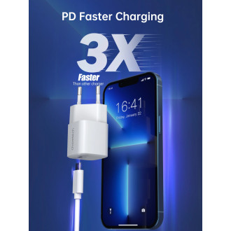 Choetech PD5007 USB-C PD 30W GaN nástěnná nabíječka - bílá