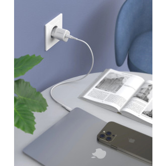 Choetech PD5007 USB-C PD 30W GaN nástěnná nabíječka - bílá