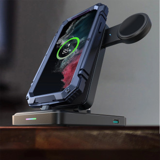 Joyroom JR-WQS01 Samsung Galaxy USB-C 4v1 nabíjecí stanice skládací - černá