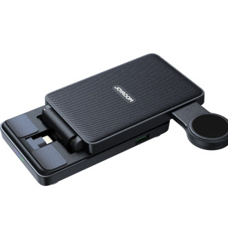 Joyroom JR-WQS02 iPhone AirPods Apple Watch 4v1 nabíjecí stanice skládací – černá