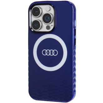 Pouzdro Audi IML Big Logo MagSafe pro iPhone 14 Pro - modré