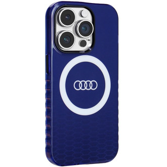 Pouzdro Audi IML Big Logo MagSafe pro iPhone 14 Pro - modré