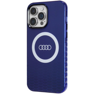 Pouzdro Audi IML Big Logo MagSafe pro iPhone 14 Pro Max - modré