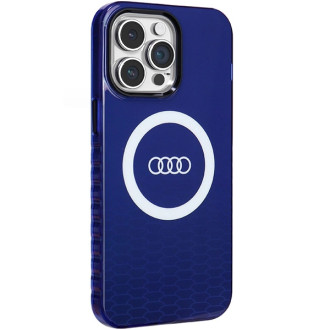 Pouzdro Audi IML Big Logo MagSafe pro iPhone 14 Pro Max - modré
