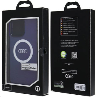 Pouzdro Audi IML Big Logo MagSafe pro iPhone 14 Pro Max - modré