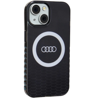 Pouzdro Audi IML Big Logo MagSafe pro iPhone 15 / 14 / 13 - černé