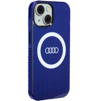 Pouzdro Audi IML Big Logo MagSafe pro iPhone 15 / 14 / 13 - modré