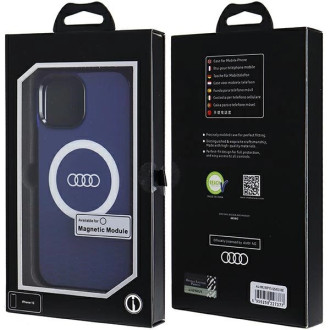 Pouzdro Audi IML Big Logo MagSafe pro iPhone 15 / 14 / 13 - modré