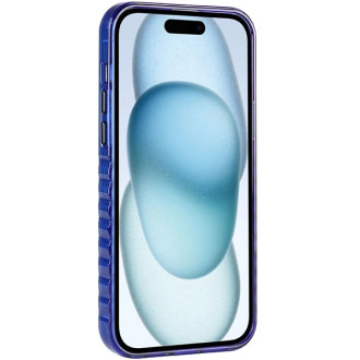 Pouzdro Audi IML Big Logo MagSafe pro iPhone 15 Plus / 14 Plus - modré