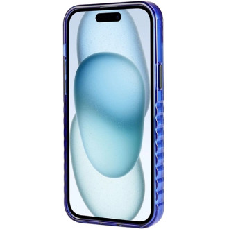 Pouzdro Audi IML Big Logo MagSafe pro iPhone 15 Plus / 14 Plus - modré