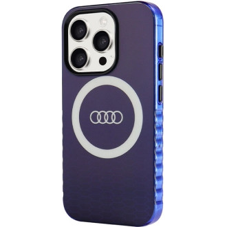 Pouzdro Audi IML Big Logo MagSafe pro iPhone 15 Pro - modré