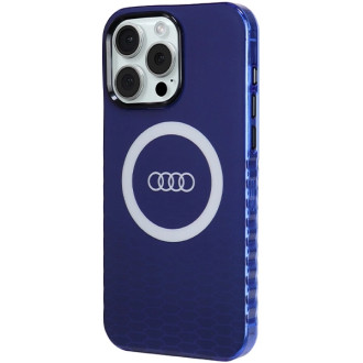 Pouzdro Audi IML Big Logo MagSafe pro iPhone 15 Pro Max - modré