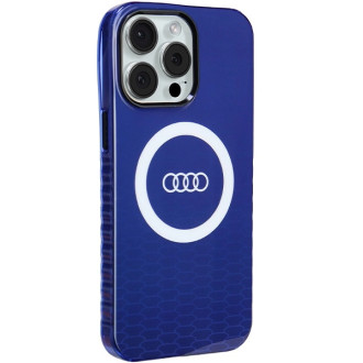 Pouzdro Audi IML Big Logo MagSafe pro iPhone 15 Pro Max - modré