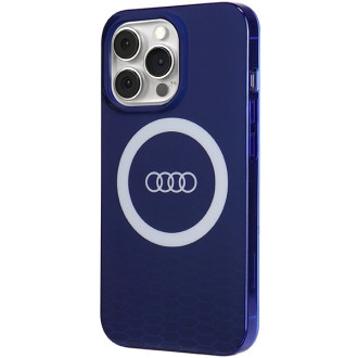Pouzdro Audi IML Big Logo MagSafe pro iPhone 13 Pro / 13 - modré