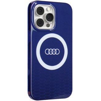 Pouzdro Audi IML Big Logo MagSafe pro iPhone 13 Pro / 13 - modré