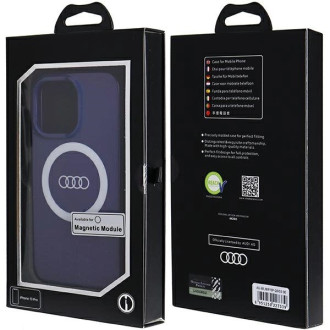 Pouzdro Audi IML Big Logo MagSafe pro iPhone 13 Pro / 13 - modré