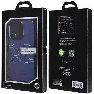 Pouzdro Audi IML MagSafe pro iPhone 14 Pro - modré