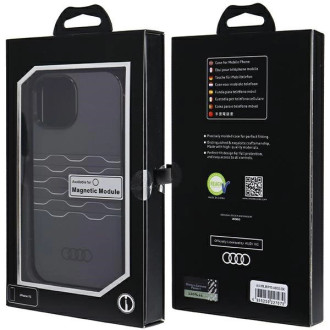 Pouzdro Audi IML MagSafe pro iPhone 15 / 14 / 13 - černé