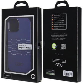 Pouzdro Audi IML MagSafe pro iPhone 15 / 14 / 13 - modré