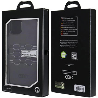 Pouzdro Audi IML MagSafe pro iPhone 15 Plus / 14 Plus - černé