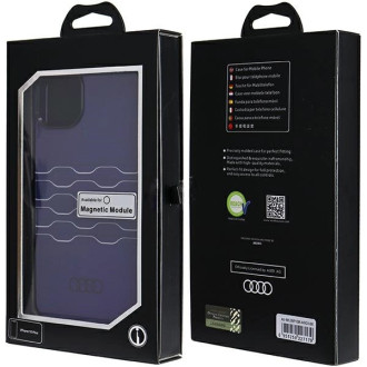 Pouzdro Audi IML MagSafe pro iPhone 15 Plus / 14 Plus - modré