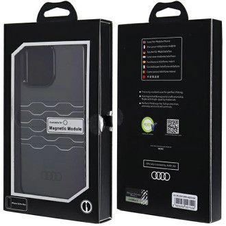 Pouzdro Audi IML MagSafe pro iPhone 15 Pro Max - černé