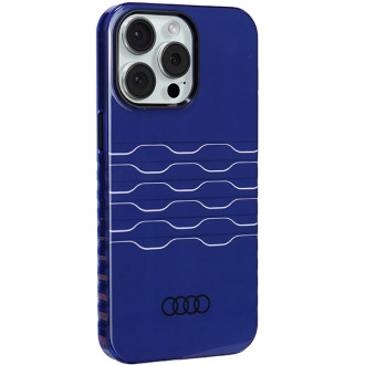 Pouzdro Audi IML MagSafe pro iPhone 15 Pro Max - modré