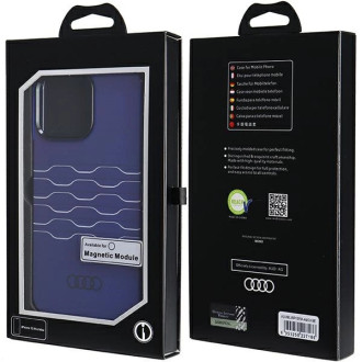 Pouzdro Audi IML MagSafe pro iPhone 15 Pro Max - modré