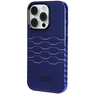 Pouzdro Audi IML MagSafe pro iPhone 15 Pro - modré