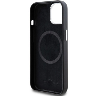 BMW Signature Wrapped Metal MagSafe Case pro iPhone 14/15/13 – černý